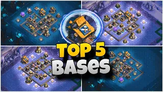 TOP 5 Best BUILDER HALL 10 Bases of 2024 with Links | Builder Base 2.0