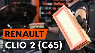 Ako vymeniť vzduchový filter na RENAULT CLIO 2 (C65) [NÁVOD AUTODOC]