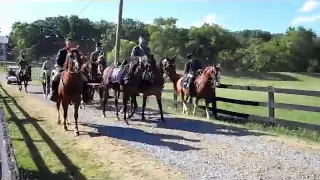 150th GETTYSBURG CONFEDERATE INFANTRY ON THE MARCH