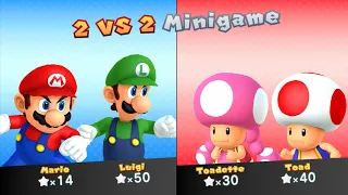 Mario Party 10 - Mario vs Luigi vs Toad vs Toadette - Chaos Castle