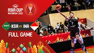 Saudi Arabia 🇸🇦 - Indonesia 🇮🇩 | Basketball Full Game - #FIBAASIACUP 2022