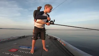 Kid catches PB - Bass Fishing! Coolest thing you'll see today!