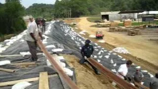 Jones Mill building the levee 3