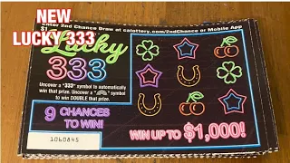 New Lucky 333 Tickets‼️ California Lottery Scratchers🤞🍀🍀🍀