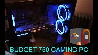 Best $750 Gaming PC Build (Ryzen 5 2600X, RX 580, 16GB Ram, RGB Fans)