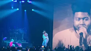 Khalid performing “Young Dumb and Broke” at Oracle Arena in Oakland CA June 28, 2019