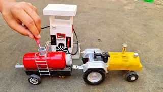 diy tractor mini petrol pump science project || @KeepVilla || @MiniCreative1