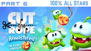 Cut The Rope Remastered | Part 6 Evans Home Levels 1-21 to 1-24 + Bonus 1C | 100% All Stars