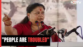 Vasundhara Raje: "Crimes Against Women A Daily Affair In Rajasthan"