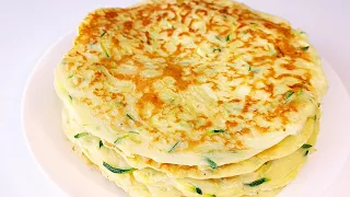💯Grate Zucchini and Potatoes for the Tastiest Pancakes! My Easy Dinner Recipe in 10 Minutes!