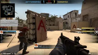 Biggest ever CS:GO fail CT clutch on Mirage