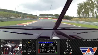 RN #1 Onboard video SPA, 991 GT3 CUP, 02:30.038