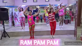 Ram Pam Pam by Natti Natasha , Becky G | zumba | lilac