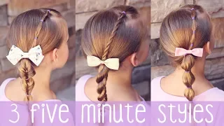 3 Simple Little Girl Hairstyles | Brown Haired Bliss