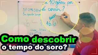 Gotejamento de SORO, como calcular o tempo?