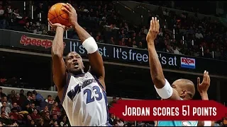 Charlotte Hornets vs Washington Wizards - Game Highlights | Dec 29, 2001 | Jordan 51 pts - HD 720p