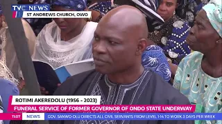 WATCH: Funeral Service Of Frm. Gov. Of Ondo State, Rotimi Akeredolu