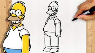 Como Desenhar o Homer Simpson | Corpo Inteiro