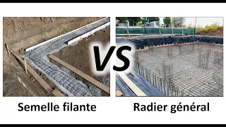 Comparaison entre la semelle filante et le radier général