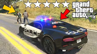 قراند 5 : مود الشرطة - سيارة بوغاتي " مضاربة مجانين " - GTA V LSPDFR !!