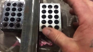 Round stock drilling jig. Tip or trick