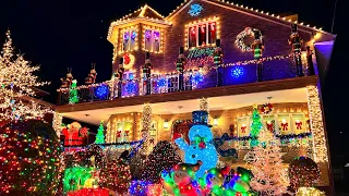 ⁴ᴷ Dyker Heights Christmas Lights 2021 in Brooklyn New York City ✨🎅