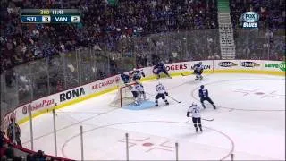 Patrik Berglund goal Feb 17 2013 St. Louis Blues vs Vancuver Canucks NHL Hockey