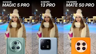 Honor Magic 5 Pro VS Xiaomi 13 Pro VS Huawei Mate 50 Pro Camera Test