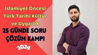 25 Günde KPSS Tarih Soru Çözüm Kampı 🟡 2.Gün | İslamiyet Öncesi Türk Tarihinde Kültür ve Uygarlık