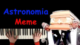 Astronomia Meme - на пианино | Вance with the Сoffin | Easy piano