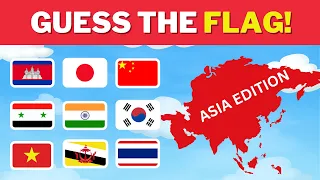 Guess The Flag Asian Edition | Easy, Medium and Hard Levels 🚩