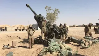 Artillery fire in Iraq