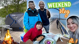 Full Weekend Vlog Pt1 *Father's Day Shopping, Workout & Camping Family at Jones Lake BC |JustSissi