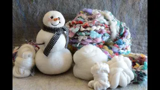 Wet Felted Vessel: Pumpkin and Snowman