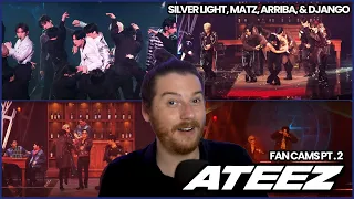 ATEEZ FANCAMS 2: Silver Light, MATZ, Arriba, & Django | REACTIONS