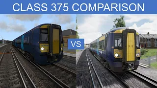 Class 375 Comparison Train Simulator VS Train Sim World