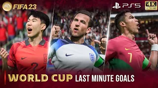 FIFA 23 | World Cup Last Minute Goals | PS5™ 4K 60FPS