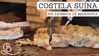 COSTELA SUÍNA NA FARINHA DE MANDIOCA