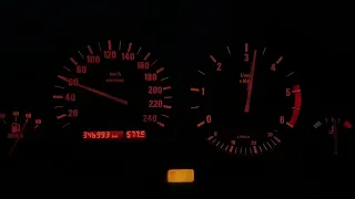 BMW E34 525tds A/T 0-100km/h