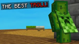 The BEST Hiding Spot To TROLL In Minecraft Bedwars…