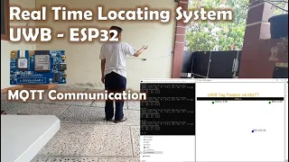 Real Time Locating System (RTLS) using UWB ESP-32 Board, and MQTT as Communication