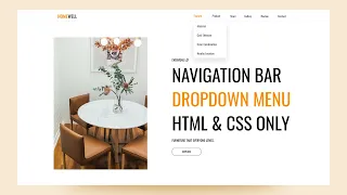 Navigation Bar with Submenu Dropdown in Hover Using HTML and CSS Only | Simple Navbar Menu