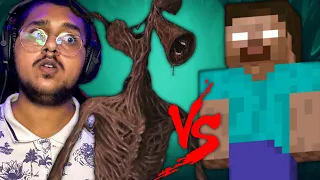 MINECRAFT : Herobrine vs SirenHead - Rachitroo !!