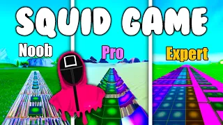 Squid Game - Way Back Then Noob vs Pro vs Expert (Fortnite Music Blocks)