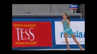 Evgenia Medvedeva - Practice before LP at Russian Nationals, 2013-2014