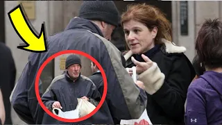 WOMAN Offers Homeless Man Leftover Pizza, Gets Shocked When She Finds Out Who He Really Is