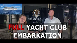 Full MSC Yacht club embarkation on the MSC Seascape