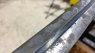 Forging a sword!! The fuller. Part two!