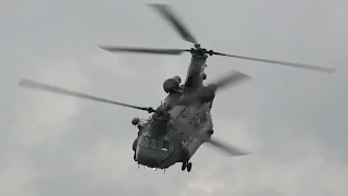 Boeing CH-47 Chinook HC.2 Royal Air Force RAF departure on Monday RIAT 2012 Air Show