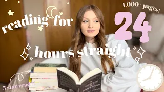 Reading for 24 Hours Straight!✨🧸🌙 (spoiler-free reading vlog)